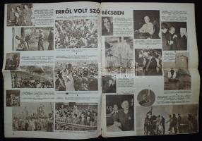 1953 Béke és szabadság c. lap különszáma a 6:3-as meccs képeivel