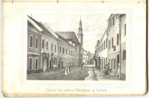 Graf, Josef.: Historisch-topographische Nachrichten über Leoben und die Umgegend, besonders in Bezug auf die Montan-Industrie. Graz, A. Leykam's Erben, 1852. 3 litho képpel (kötés szétvált) / with 3 litho pictures, (binding parted) 95p.