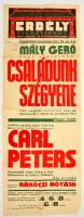 1944 Az Erdély filmszínház plakátja 31x64 cm