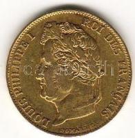 Franciaország 1834. "Louise Philippe I" 20Fr arany 6,4516g T:3+