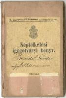 1895 Honvéd Népfölkelési Igazolvány