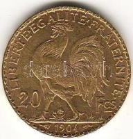 Franciaország 1904. "Kakas" 20Fr arany 6,4516g T:2