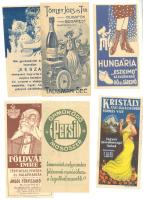 6 db klf ritkább számolócédula, közte litho is