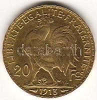 Franciaország 1913. "Kakas" 20Fr arany 6,4516g T:2