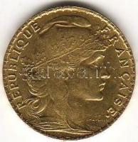Franciaország 1910. "Kakas" 20Fr arany 6,4516g T:2