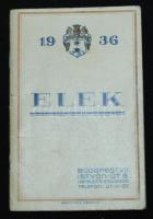 1936 Elek italnagykereskedő reklámnaptár sok italreklámmal