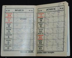 1936 Elek italnagykereskedő reklámnaptár sok italreklámmal