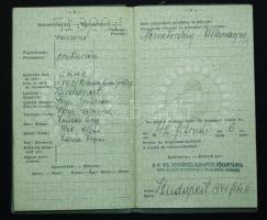 1942 Keményfedeles útlevél