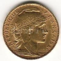 Franciaország 1907. "Kakas" 20Fr arany 6,4516g T:2
