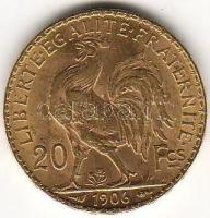 Franciaország 1906. "Kakas" 20Fr arany 6,4516g T:2