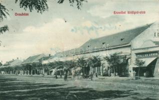 Orosháza Erzsébet királyné utca, Pollák Ármin kereskedése (fl)