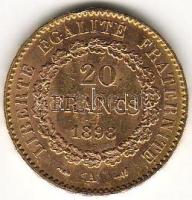 Franciaország 1898. "Allegória" 20Fr arany 6,4516g T:2