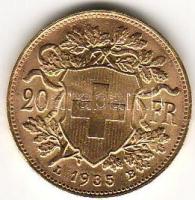 Svájc 1935LB 20Fr arany 6,452g T:2