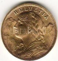 Svájc 1935LB 20Fr arany 6,452g T:2
