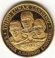 USA 1971. "Apollo 14" arany emlékérem 3,47g T:PP