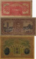 Kína 1909-21. 1$,2$,50.000$ utánnyomatok T:I