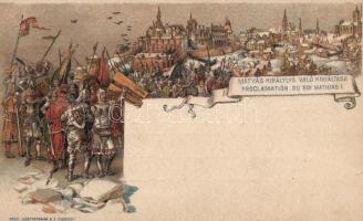 Proclamation of Mátyás, Ezredéves Országos Kiállítás, 2kr Ga. (small tear)