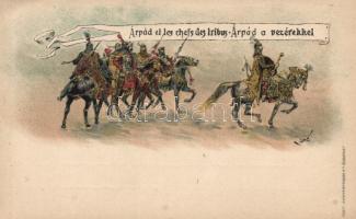 Árpád és a vezérek, Ezredéves Országos Kiállítás, 2kr Ga.