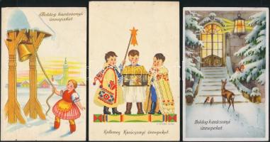 20 db főleg háború előtti karácsonyi üdvözlőlap