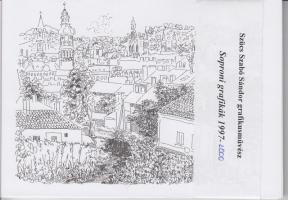 Szűcs Szabó Sándor grafikusművész "Soproni grafikák" 1997-2000 18 db-os képeslap sorozat