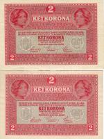 1917. 2K T:I- + 2K osztrák fny-sal T:II+ egyszer hajtva