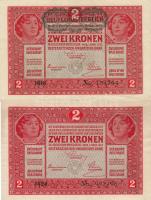 1917. 2K T:I- + 2K osztrák fny-sal T:II+ egyszer hajtva