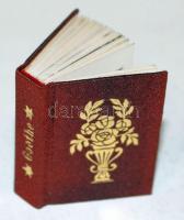 Goethe: Napló. Minikönyv. Fordította Kosztolányi Dezső. Hermann Lipót 4 kőrajzával. Sorszámozott. Kereskedelmi forgalomba nem került.