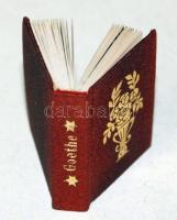 Goethe: Napló. Minikönyv. Fordította Kosztolányi Dezső. Hermann Lipót 4 kőrajzával. Sorszámozott. Ke...