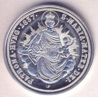 DN. Történelmi féltallérok utánveretben "V. Ferdinánd féltallérja 1837." Ag (10,37g/0.999) T:PP Tanúsítvánnyal, csak 2000db!