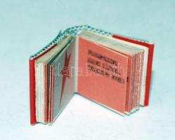 Mikrokönyv: Világ proletárjai egyesüljetek. 21 nyelven. Kossuth 1971. 18x20 mm