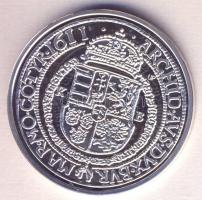 DN. Történelmi féltallérok utánveretben "II. Mátyás féltallérja 1611." Ag (10,37g/0.999) T:PP Tanúsítvánnyal, csak 2000db!