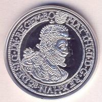 DN. Történelmi féltallérok utánveretben "II. Mátyás féltallérja 1611." Ag (10,37g/0.999) T...