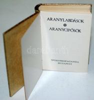 Minikönyv: Hoffer József: Aranylabdások, aranycipősök. Sportpropaganda