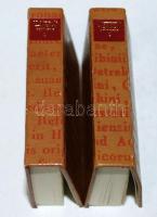 Minikönyv: Németh János: Magyarország nyomdáinak emlékezete. I.-II. kötet. Zrinyi 1977. Sorszámozott