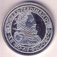 DN. Történelmi féltallérok utánveretben "II. Ferdinánd féltallérja 1623." Ag (10,37g/0.999...