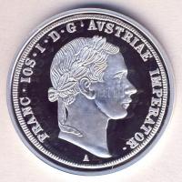 DN. Történelmi féltallérok utánveretben "Ferenc József féltallérja 1855." Ag (10,37g/0.999...