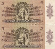 1939. 5P (2x) egymás utáni sorszámokkal T:I,II