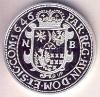 Magyar tallérok utánveretben "I. Rákóczi György Tallérja 1646." Ag (0,999) 20g T:PP csak 2000db!