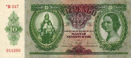 1936. 10P "*"-os "Szálasi" T:I