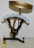 CMAZ márkájú zománc-számlapú régi levélmérleg / vintage scales with enameled dial