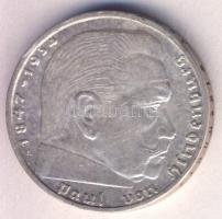 Német 3. Birodalom 1939A 2M Ag "Hindenburg" T:2/2- ph.
German Third Reich 1939A 2 Marks Ag...