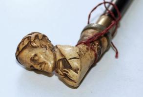 Tajték pipa Kazinczy faragott fejével