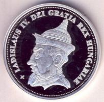 DN "Királyi koronák / 1909 5K - IV.(Kun) László" Ag emlékérem (20g/0.999/38,61mm) T:PP Csa...