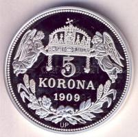 DN "Királyi koronák / 1909 5K - III. István" Ag emlékérem (20g/0.999/38,61mm) T:PP Csak 2000db, tanúsítvánnyal!