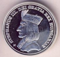 DN "Királyi koronák / 1909 5K - III. István" Ag emlékérem (20g/0.999/38,61mm) T:PP Csak 20...