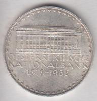 Ausztria 1966. 50Sch Ag "150 éves az Osztrák Nemzeti Bank" T:2 Austria 1966. 50 Schilling Ag "Austrian National Bank" C:XF