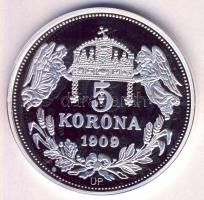 DN "Királyi koronák / 1909 5K - I. János" Ag emlékérem (20g/0.999/38,61mm) T:PP Csak 2000db, tanúsítvánnyal!