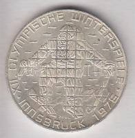 Ausztria 1976. 100Sch Ag "Innsbruck - XII. téli olimpia/síelő" T:2 Austria 1976. 100 Schilling Ag "Winter Olympics Innsbruck/skier" C:XF