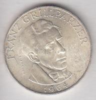 Ausztria 1964. 25Sch Ag "Franz Grillparzer" T:1-/2  Austria 1964. 25 Schilling Ag "Franz Grillparzer" C:AU/XF