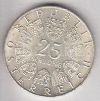 Ausztria 1964. 25Sch Ag "Franz Grillparzer" T:1-/2 
Austria 1964. 25 Schilling Ag "Fr...